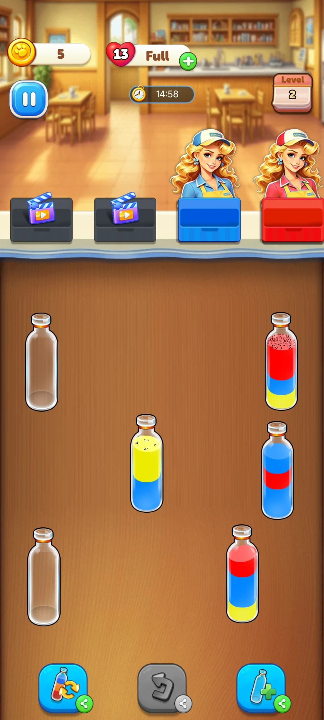 Water Sort Color Flow Screen